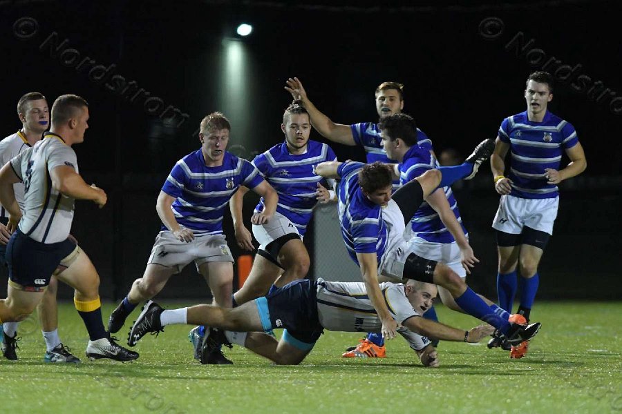 Wheaton Men\'s Rugby vs Mass Maritime.  Photo by Keith Nordstrom